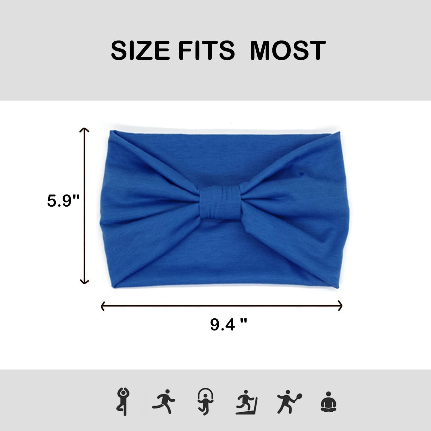 IVARYSS wide headband closeup fabric detail highlights soft skin-friendly blend