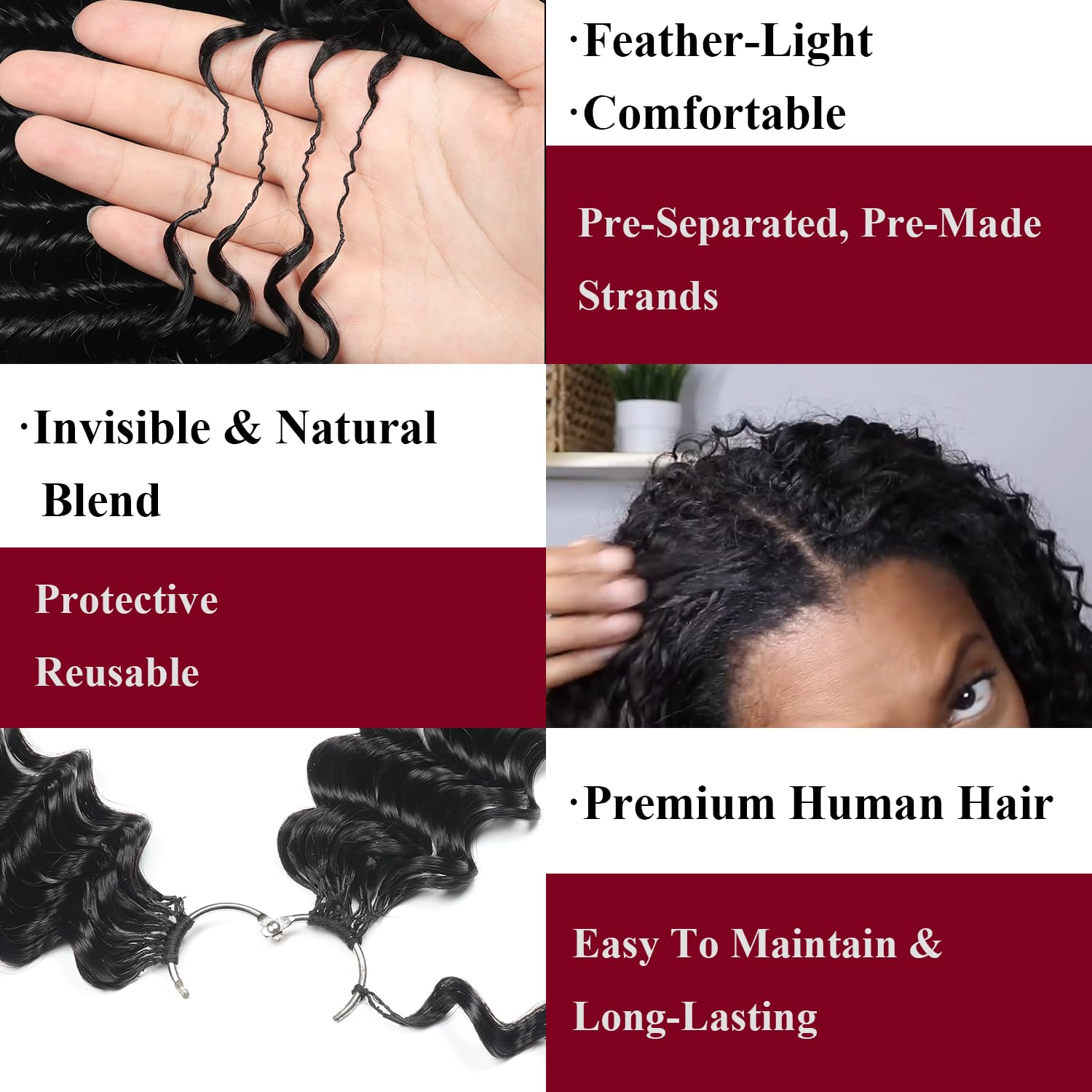 IVCoco durable crochet hair pack designed for reusable wear