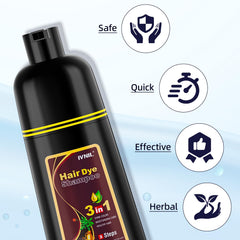 Ivnil Chestnut Brown hair shampoo-lather demonstrates rich, even color build.