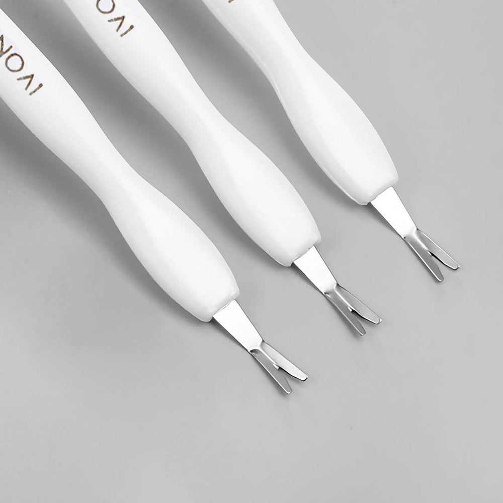 IVON nail-care tool with ergonomic white handle for comfortable use.