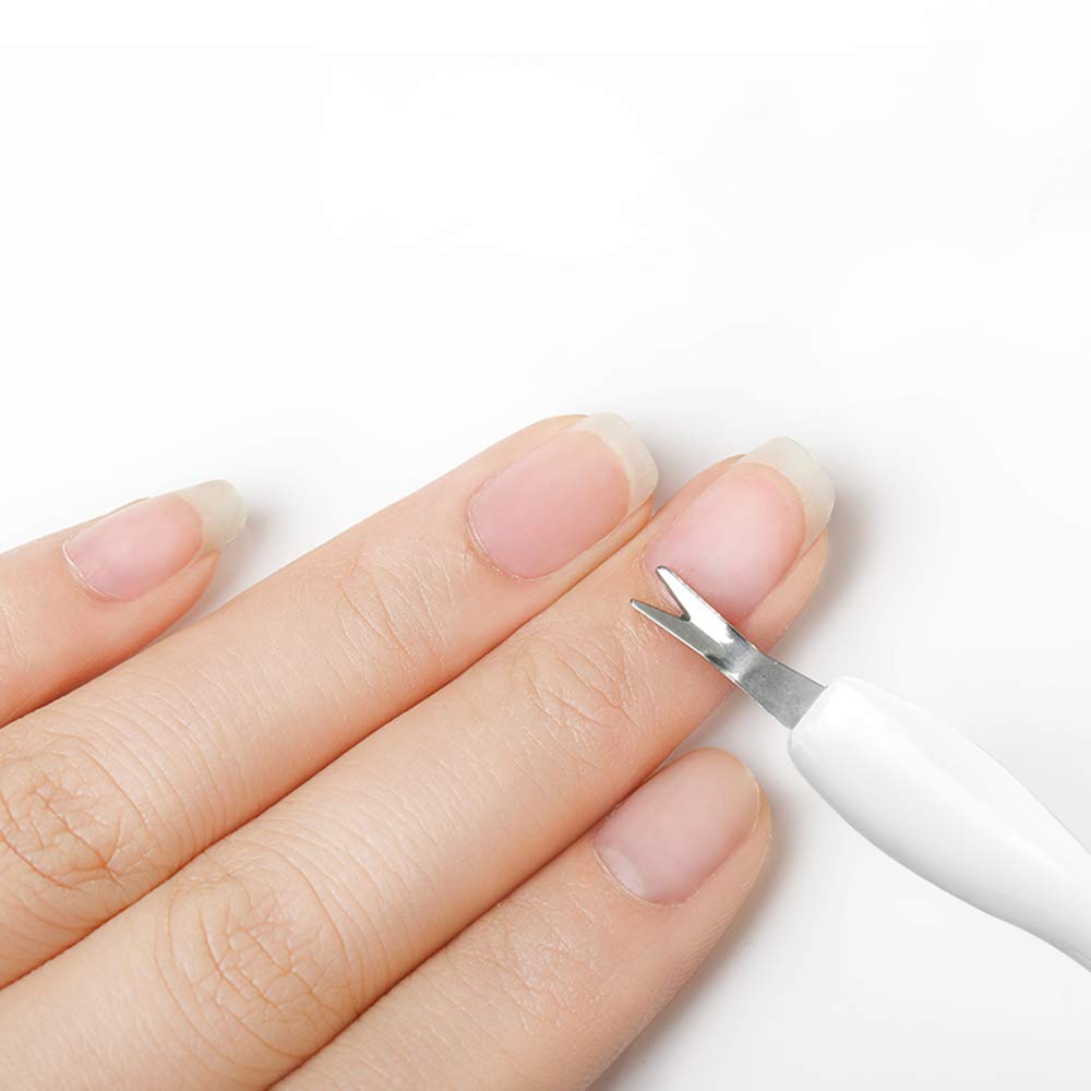 IVON rubber-top end close-up emphasizing gentle cuticle push without damage.