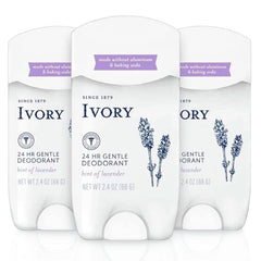 Ivory deodorant lavender pack3 offers all-day odor protection