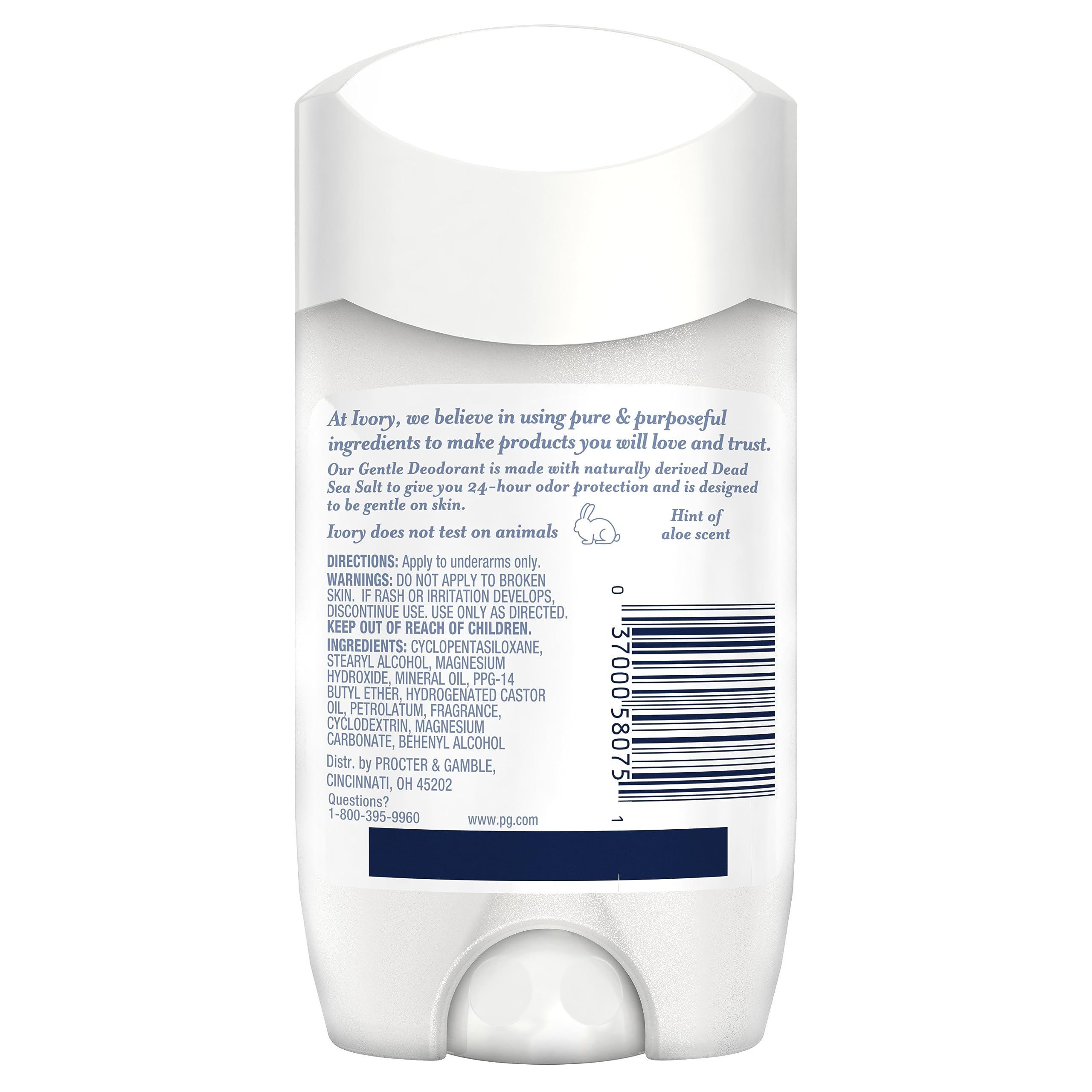 Ivory cruelty-free deodorant illustrating ethical product choice