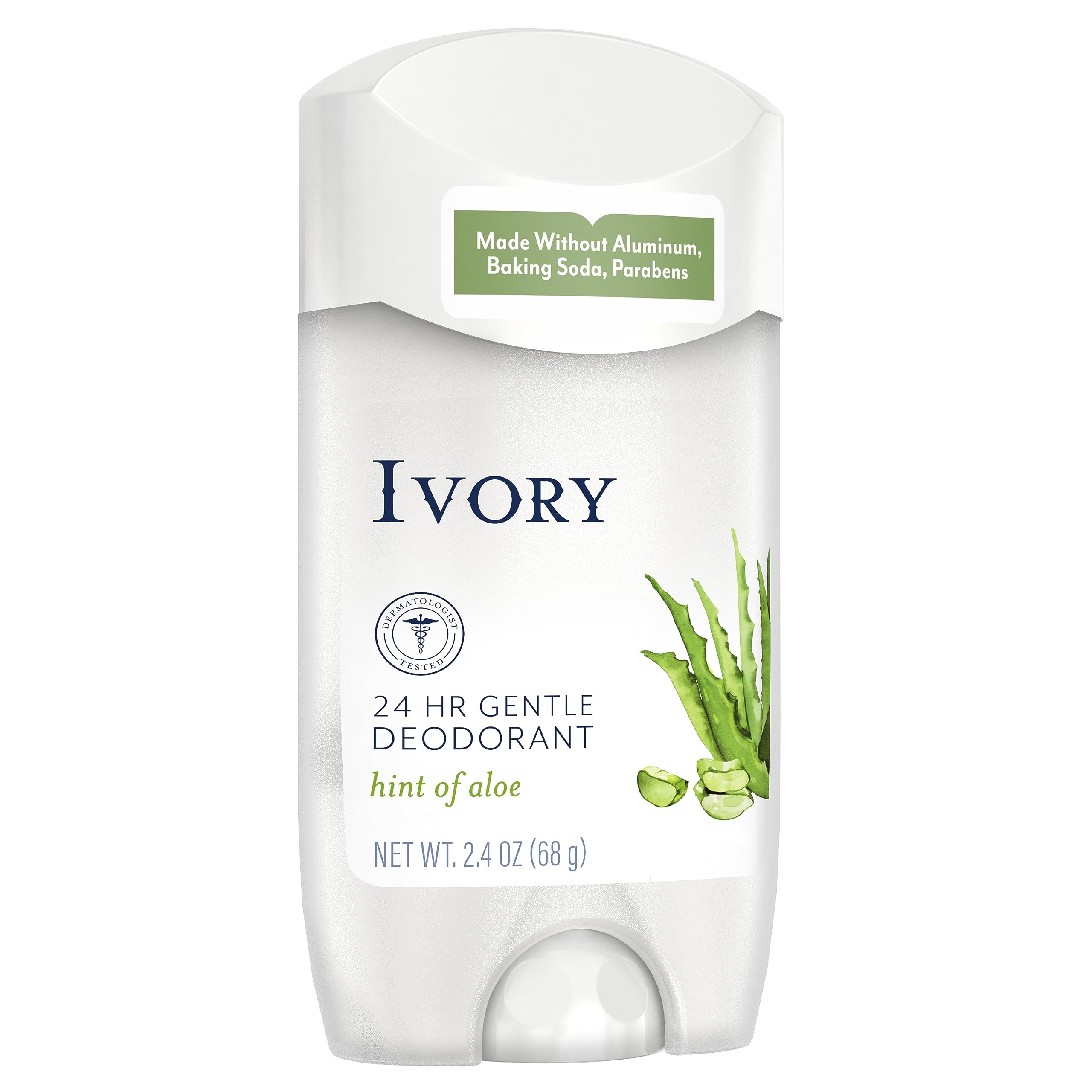 Ivory Dead Sea salt deodorant visual focusing on long-lasting odor control