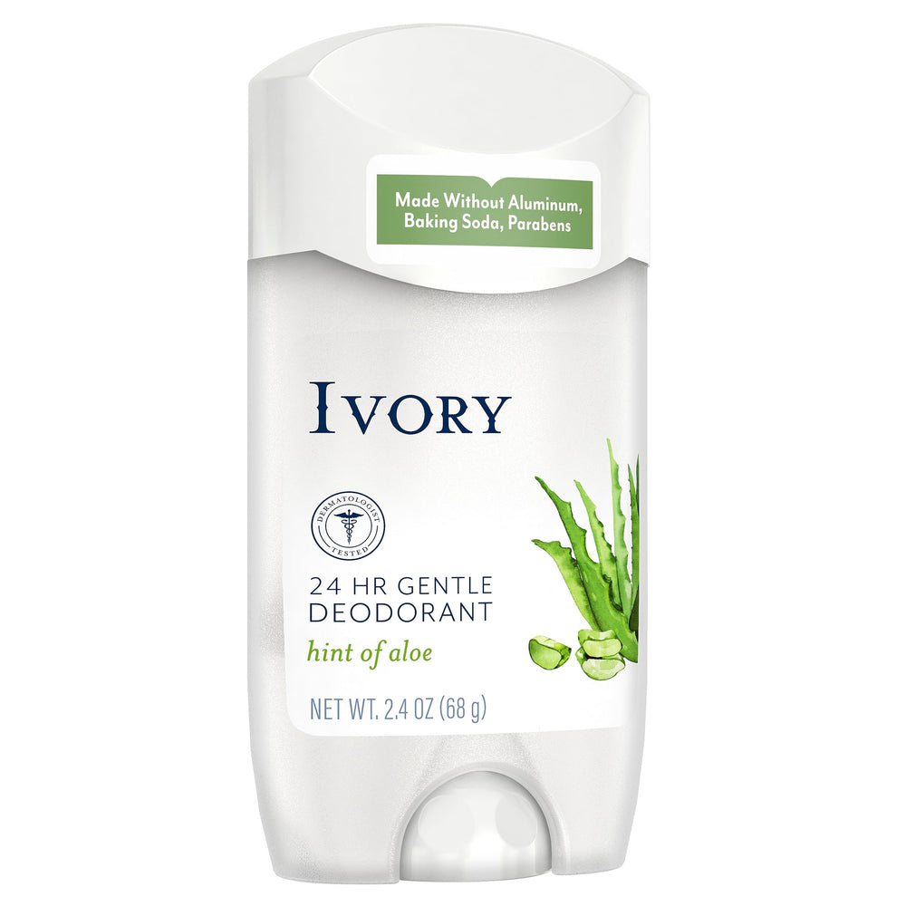 Ivory Dead Sea salt deodorant visual focusing on long-lasting odor control