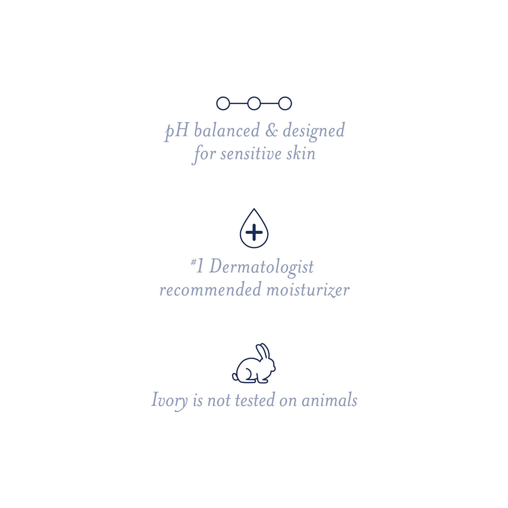 Ivory heritage logo and bottle on shelf implies trusted skincare tradition