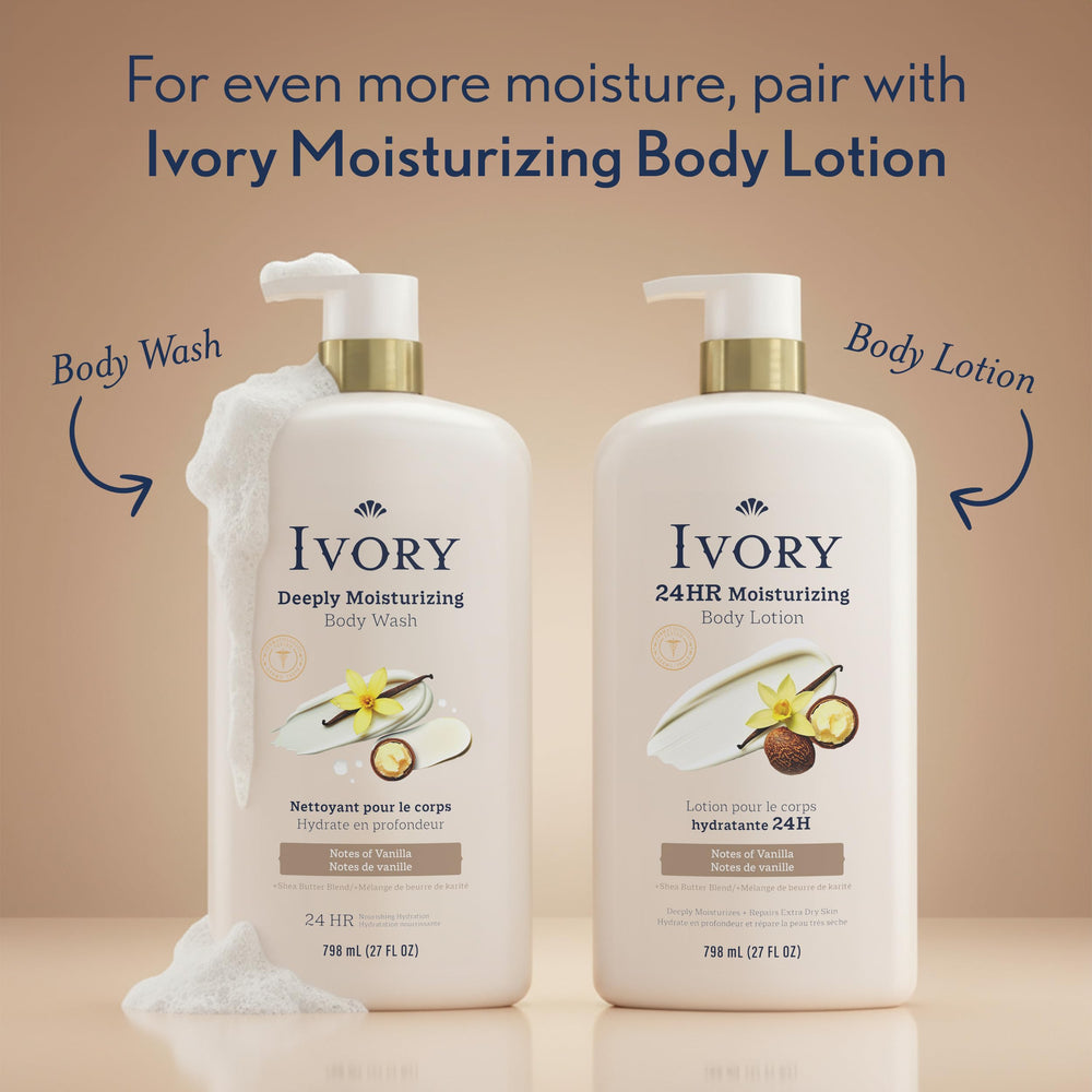 Ivory moisturized arm after wash, brand lasting softness benefit