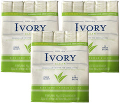 Ivory Soap Pure Clean 3.17 oz bar ready for daily cleansing
