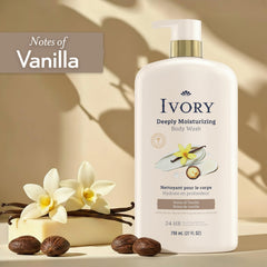 Ivory creamy foam texture on skin, brand softening and lather benefit