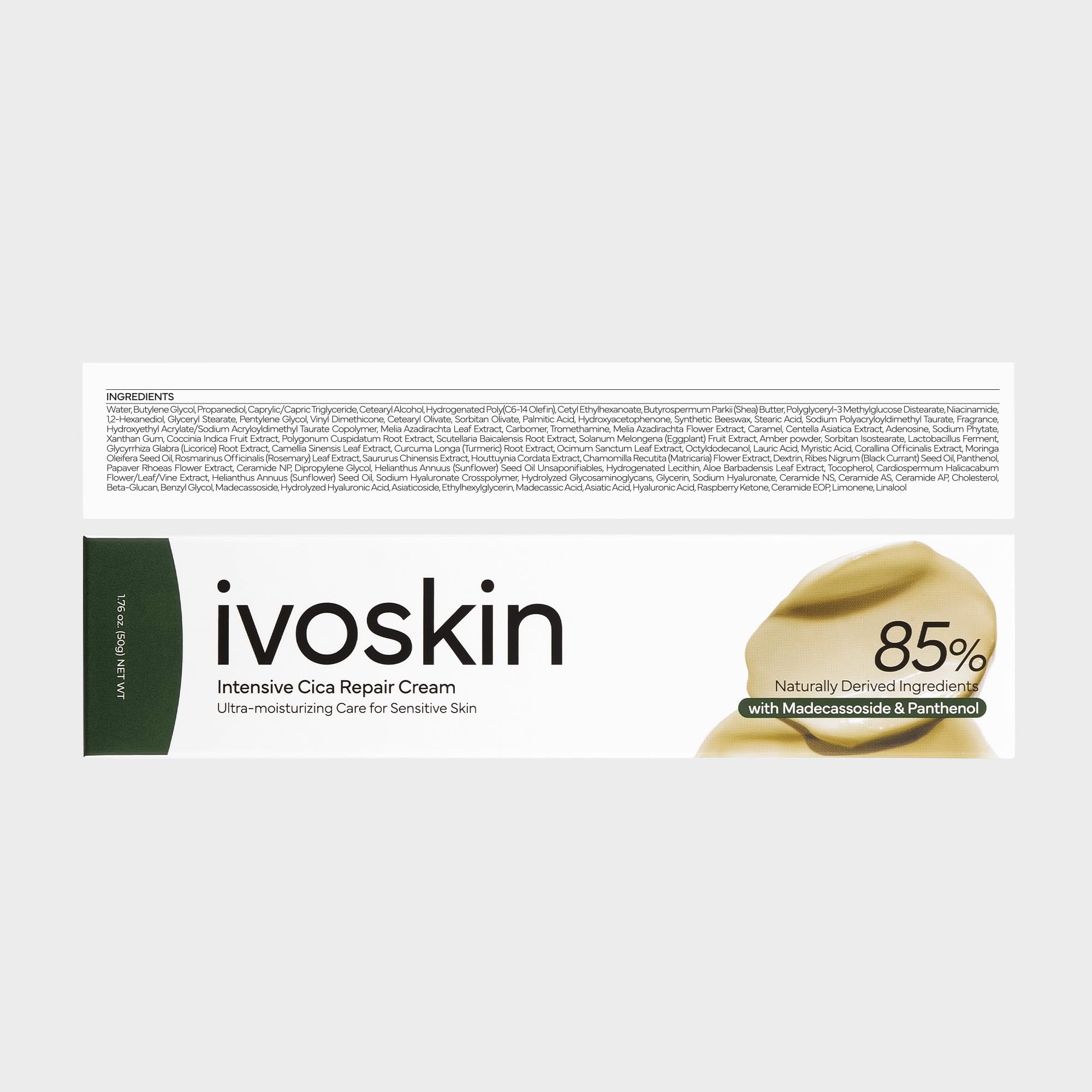 IVOSKIN packaging and label close-up.