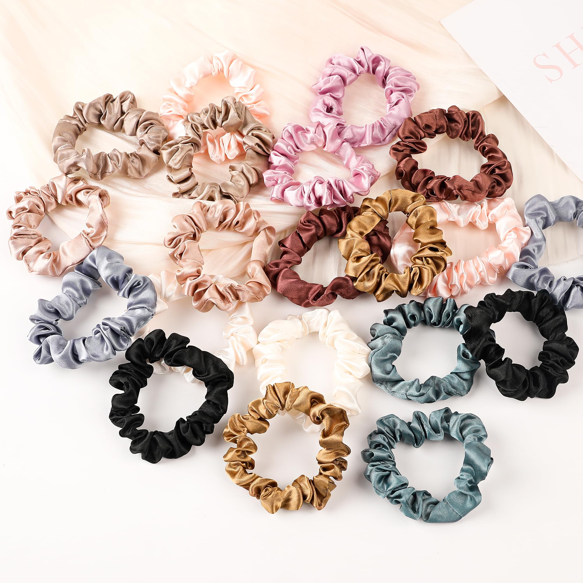 Ivyu gomas satinado ligero, varios colores para combinar con atuendos.