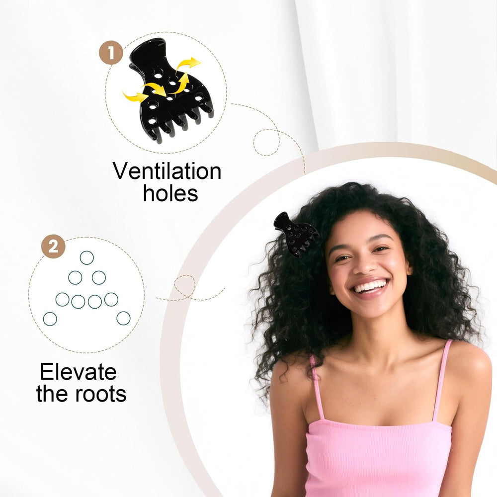 Ivyu curly hair styling clip helps shape and define waves