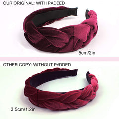 Ivyu headbands soft velvet texture provides gentle comfort during long wear.
