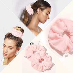 Ivyu large scrunchies dry hair faster than cotton towels, with gentler handling.