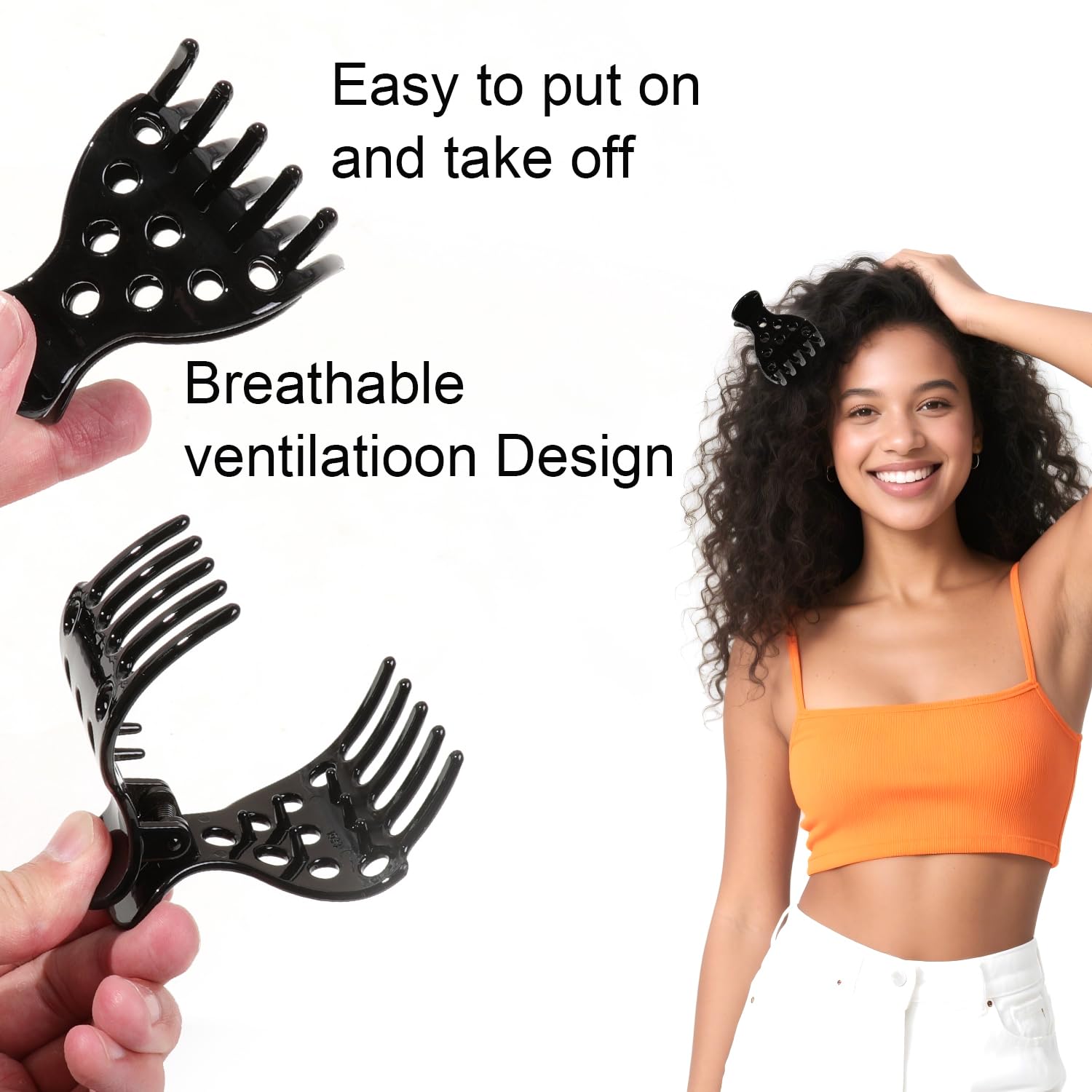 Ivyu root lifter bounce clip showcases root lift for voluminous hair