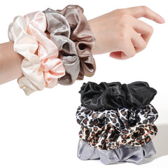 Ivyu satin scrunchies shine with premium softness preventing hair pulling.