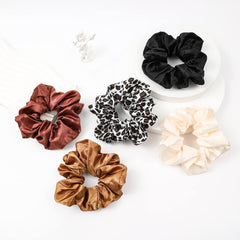 Ivyu scrunchies 8-pcs set photo emphasizes varied neutrals for mixed looks.