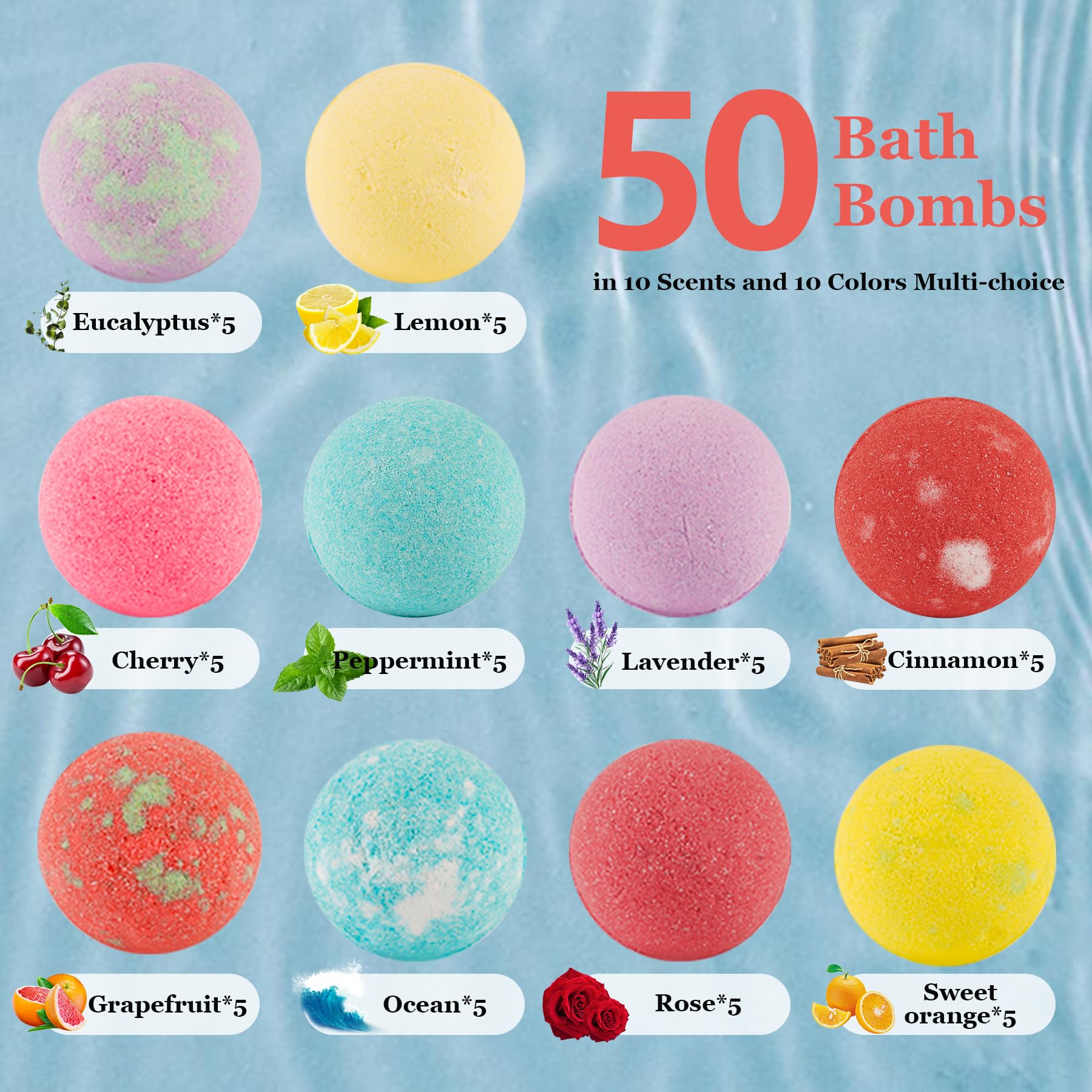 IvyWorkshop Bath Bombs packaging with candy wraps and individual portions for travel-friendly pampering
