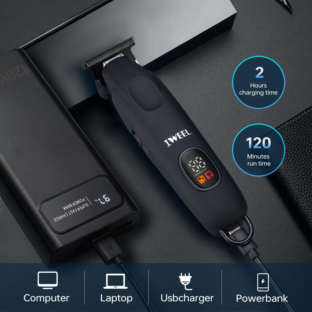 IWEEL beard trimmer cordless rechargeable design ready for travel