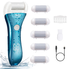 IWEEL electric foot callus remover front view ergonomic grip for comfortable foot care