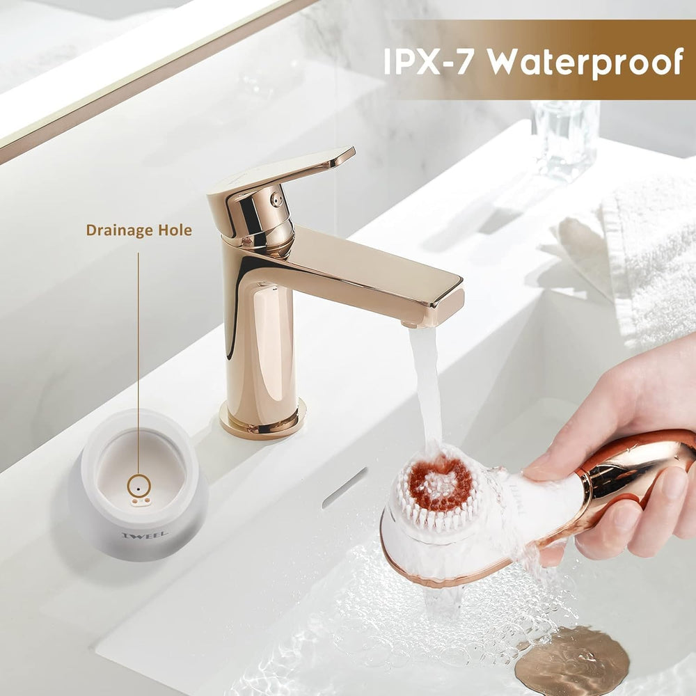 IWEEL exfoliating brush head helps remove makeup residue and impurities.