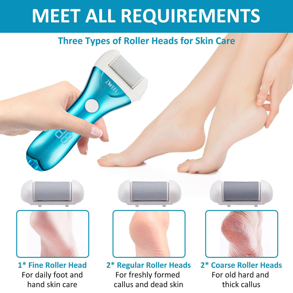IWEEL foot file indicates safe wet and dry use for versatile foot care