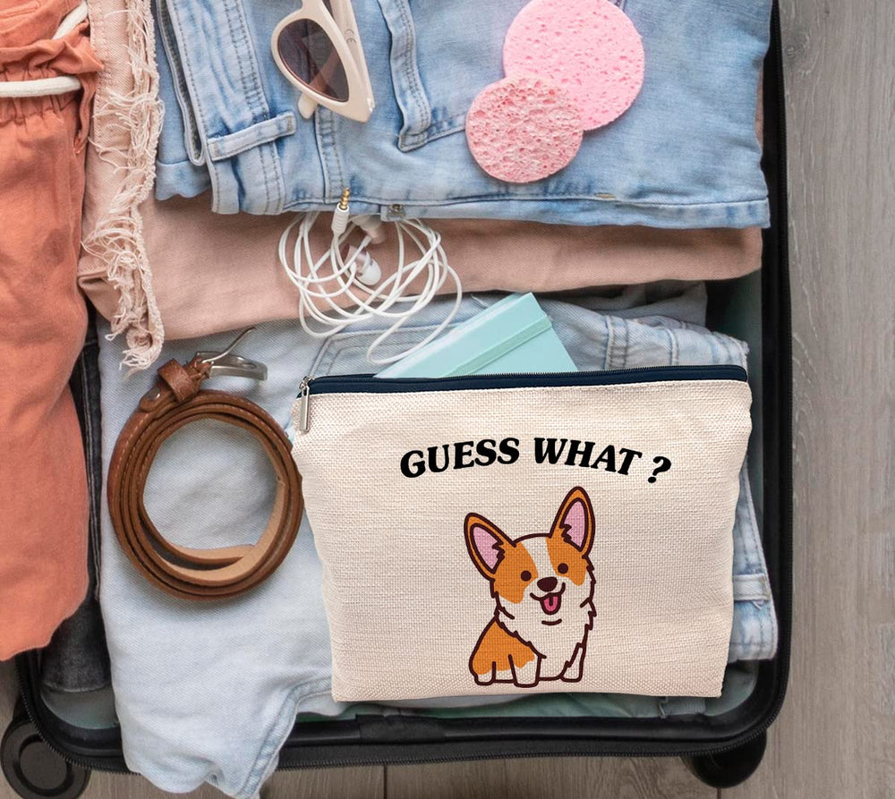 IWXYI corgi dog makeup bag gift-ready packaging appeals to corgi lovers.