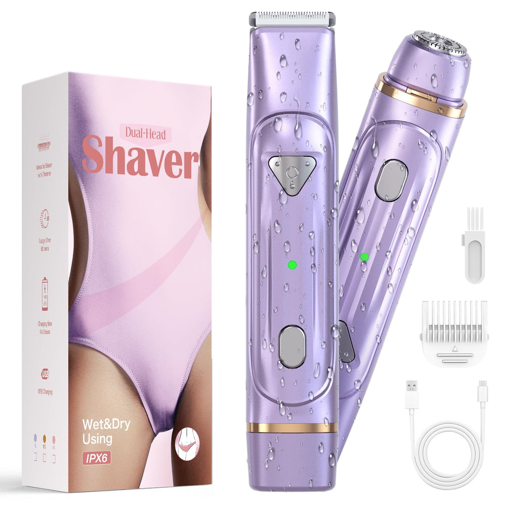 IZRIO Dermave Bikini Shaver dual-head for smooth bikini line with consistent precision