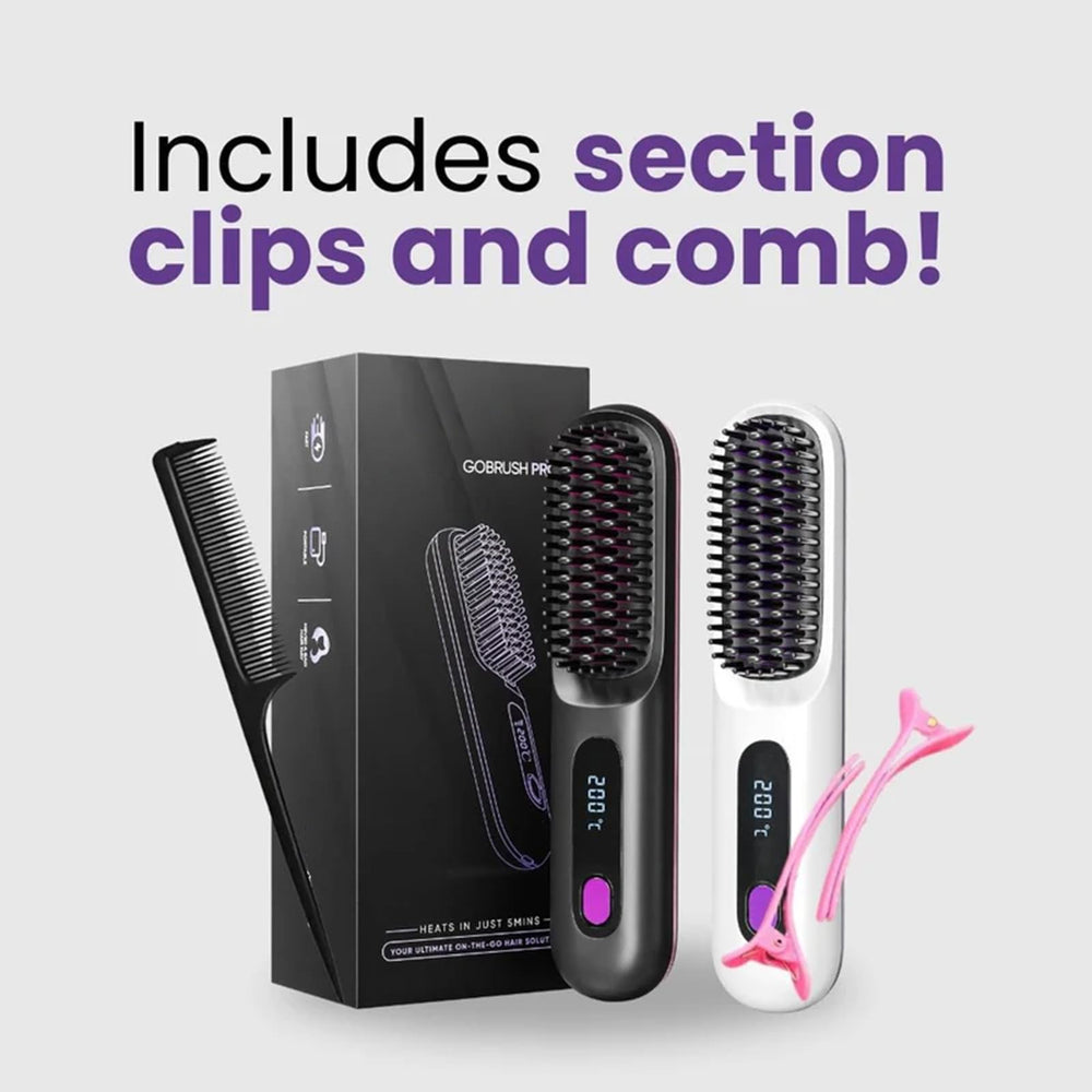IZRIO Go Brush Pro 2025 cordless use enables quick, cable-free styling anywhere.