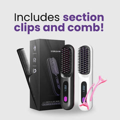IZRIO Go Brush Pro 2025 cordless use enables quick, cable-free styling anywhere.