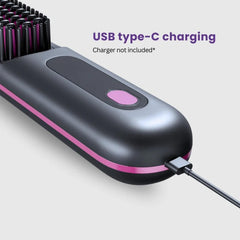 IZRIO Go Brush Pro 2025 LCD display shows precise temperature control for easy styling.