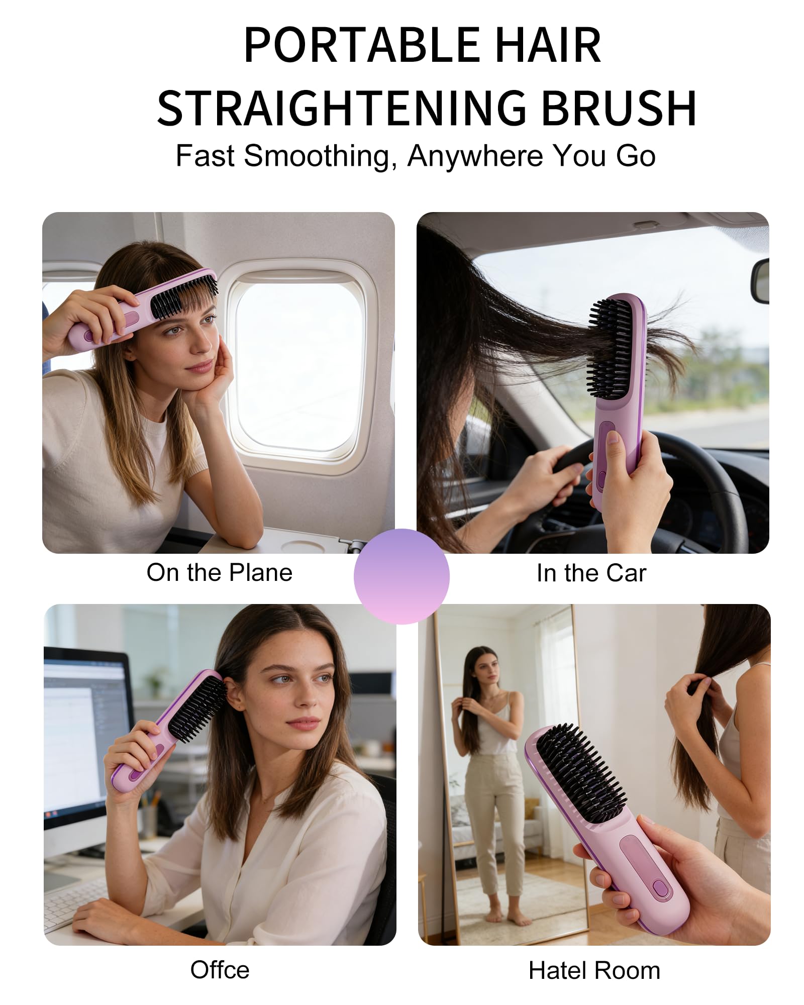IZRIO Go Brush Pro 2025 three heat levels tailor styling to hair type.