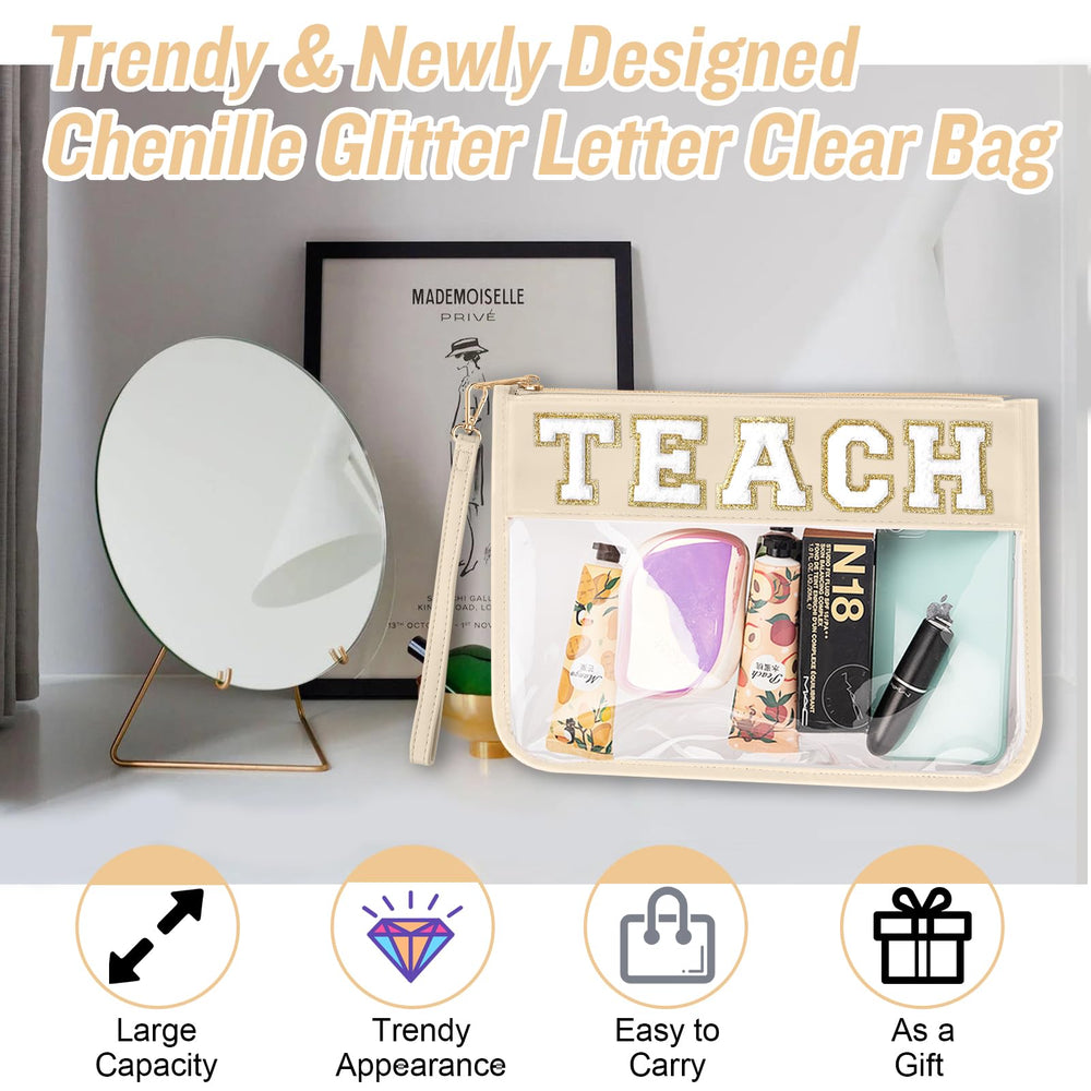 Izuzta Teach chenille bag gift-ready packaging conveys thoughtful teacher appreciation gift