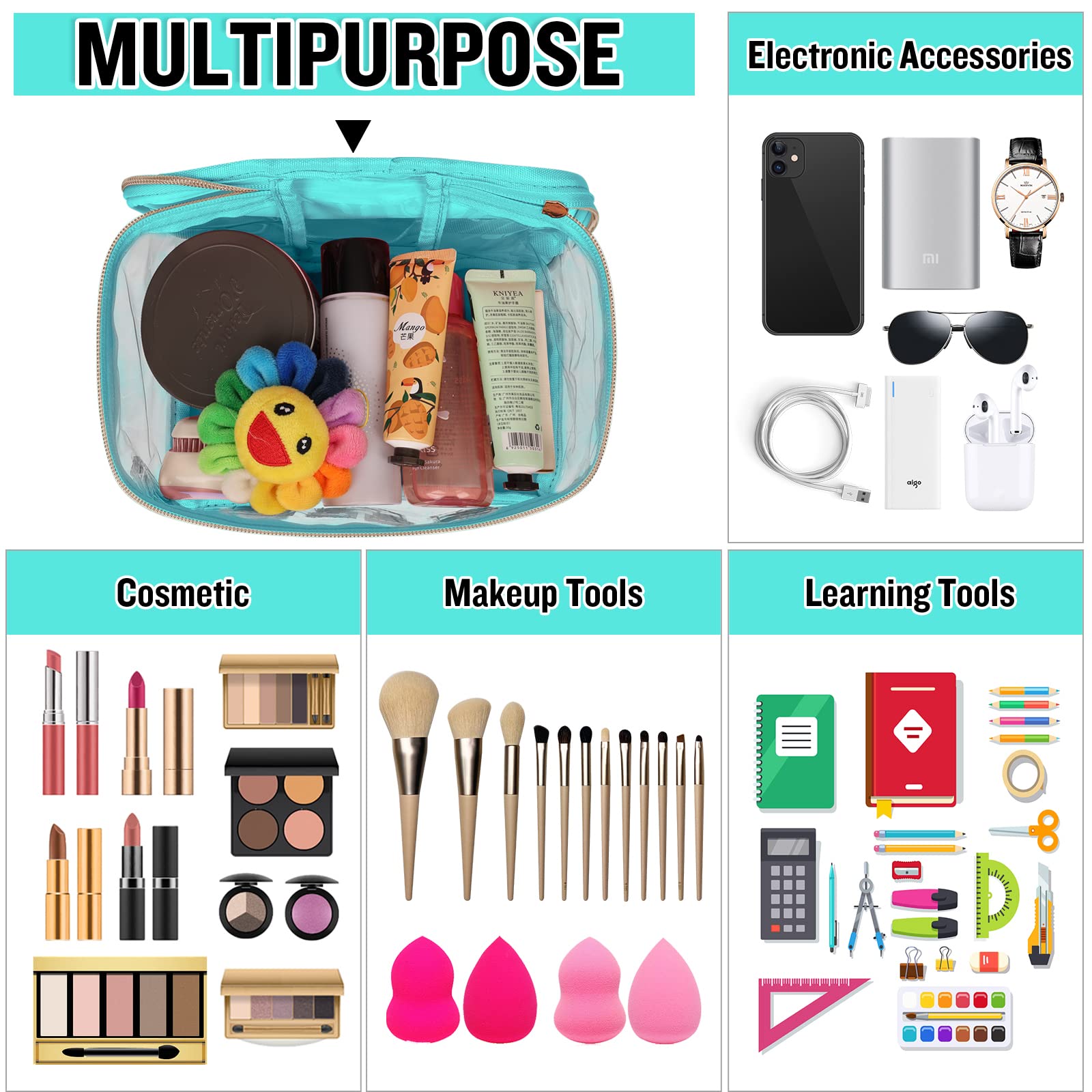izuzta travel toiletry bag use demonstrates easy packing on trips