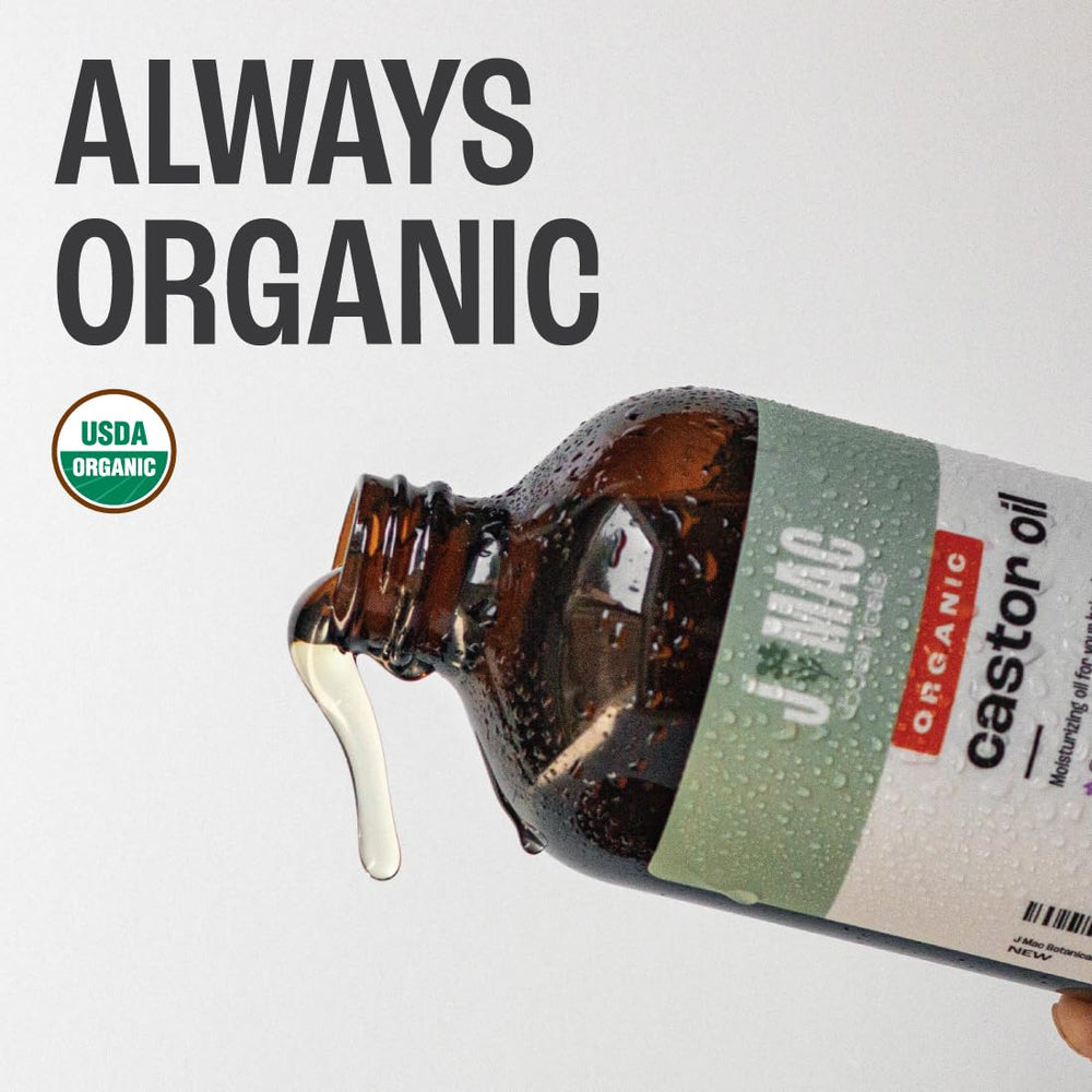 J MAC BOTANICALS hexane-free castor oil ensures chemical-free conditioning