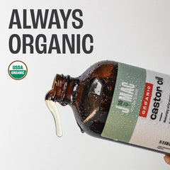 J MAC BOTANICALS hexane-free castor oil ensures chemical-free conditioning