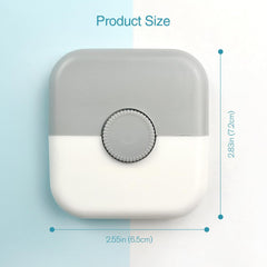 Jaasuee: diseño compacto en gris, ideal para portar en bolso.