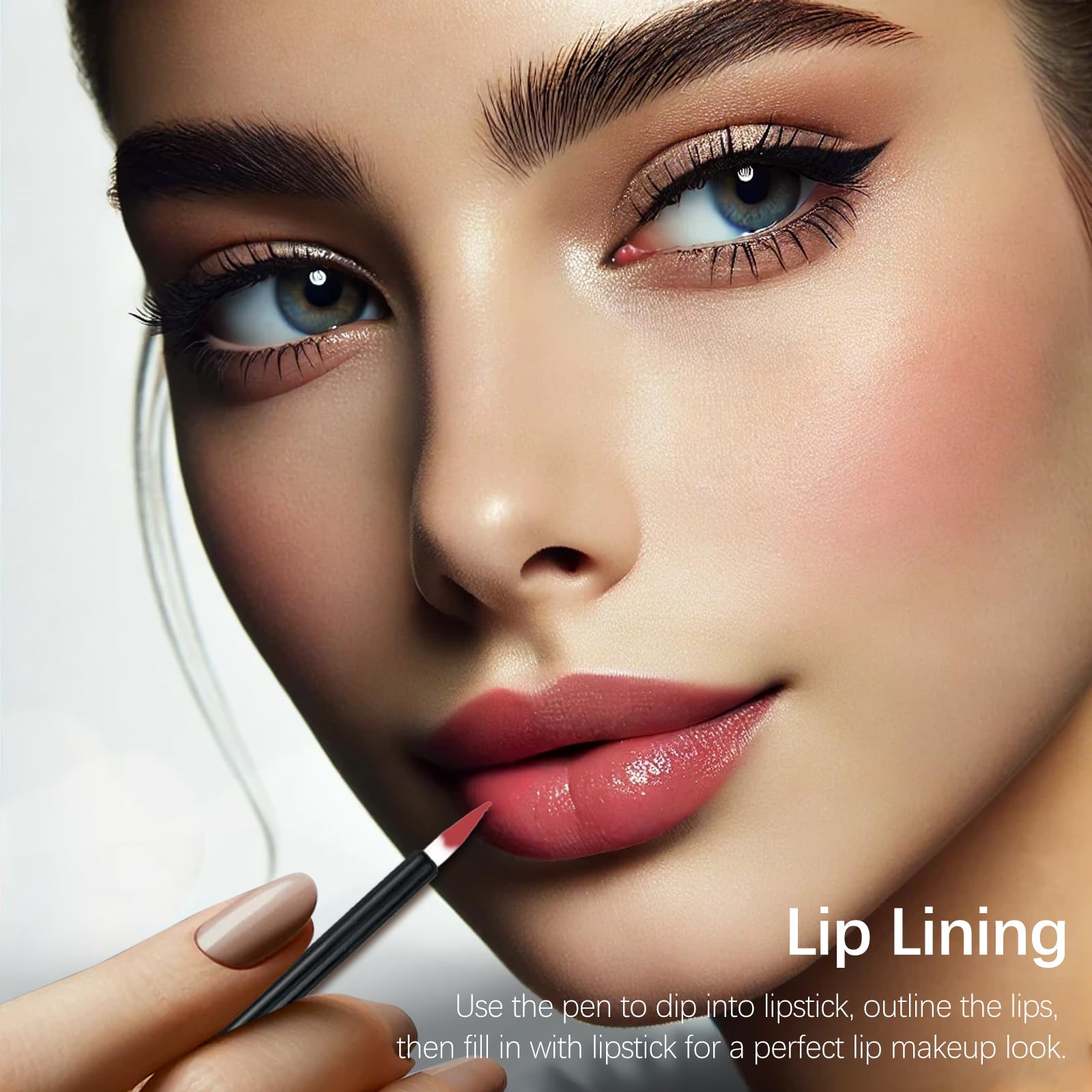 Jaasuee precise thin-tip brush for delicate eye makeup.