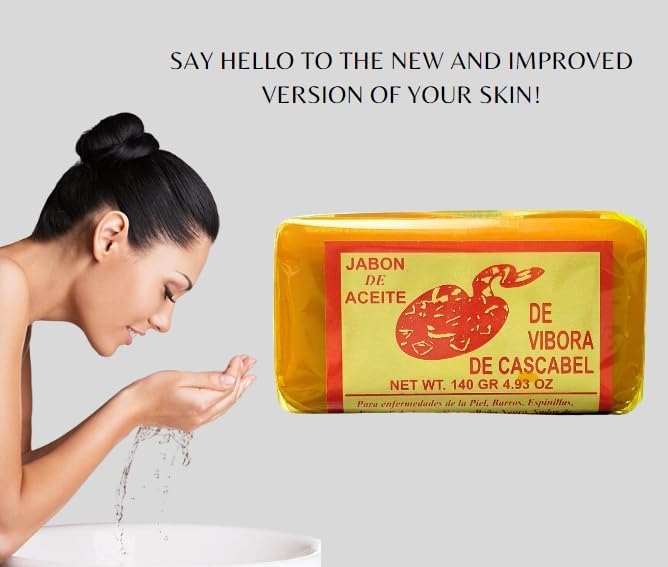 JABON DE ACEITE VIBORA DE CASCABEL body bar in the shower for smooth, even skin