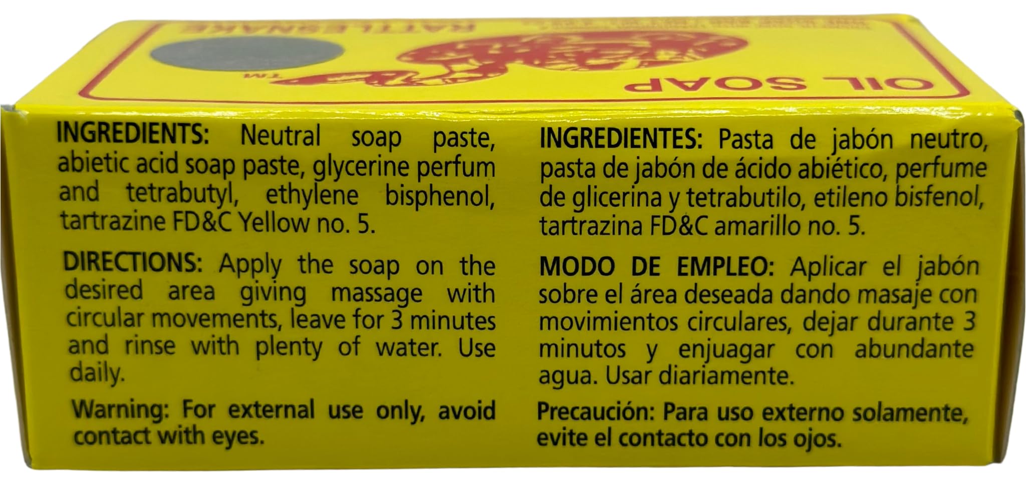 JABON DE ACEITE VIBORA DE CASCABEL foamy-lather texture highlights gentle cleansing