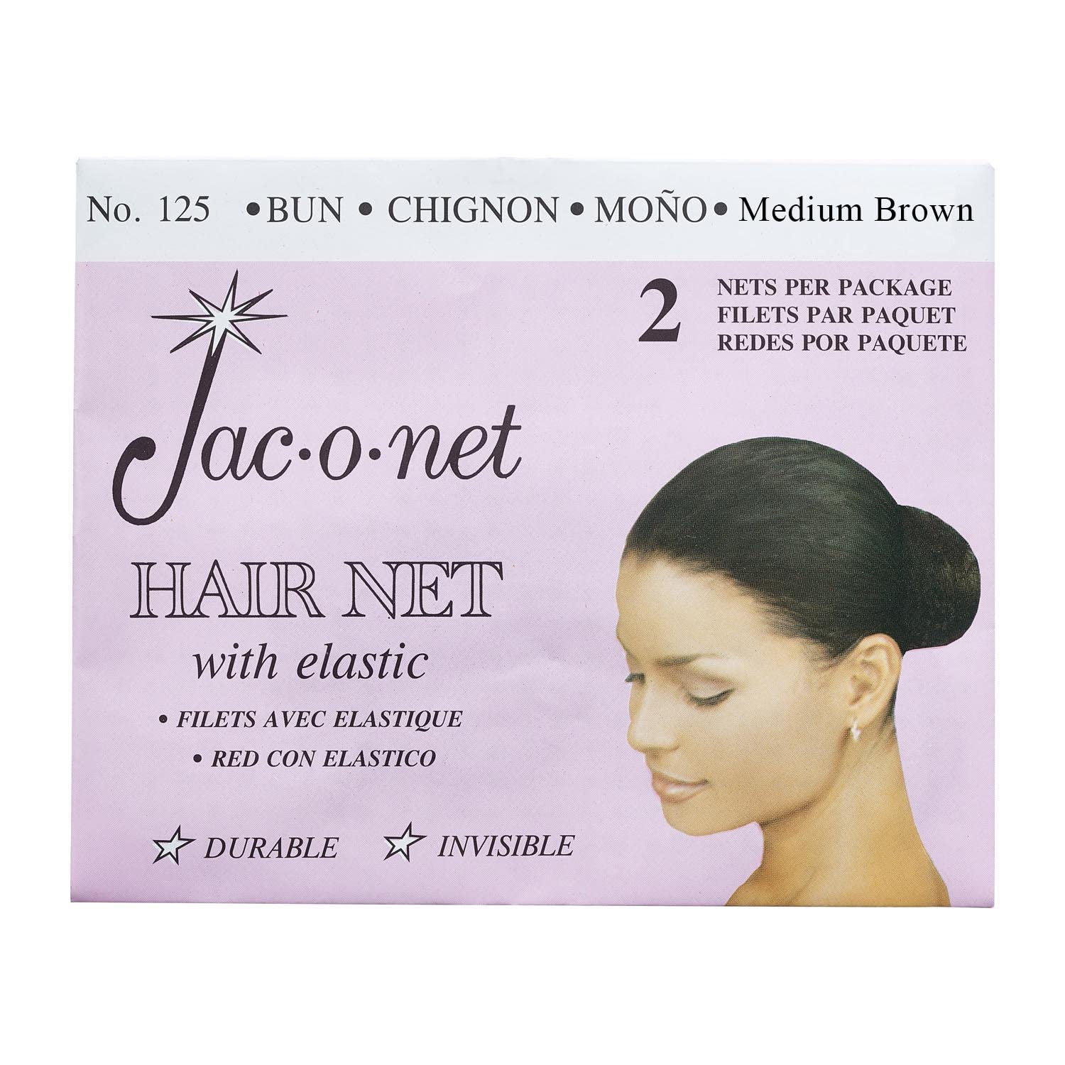 Jac-O-Net malla mini para chignon, ideal para recogidos discretos y fijación duradera.