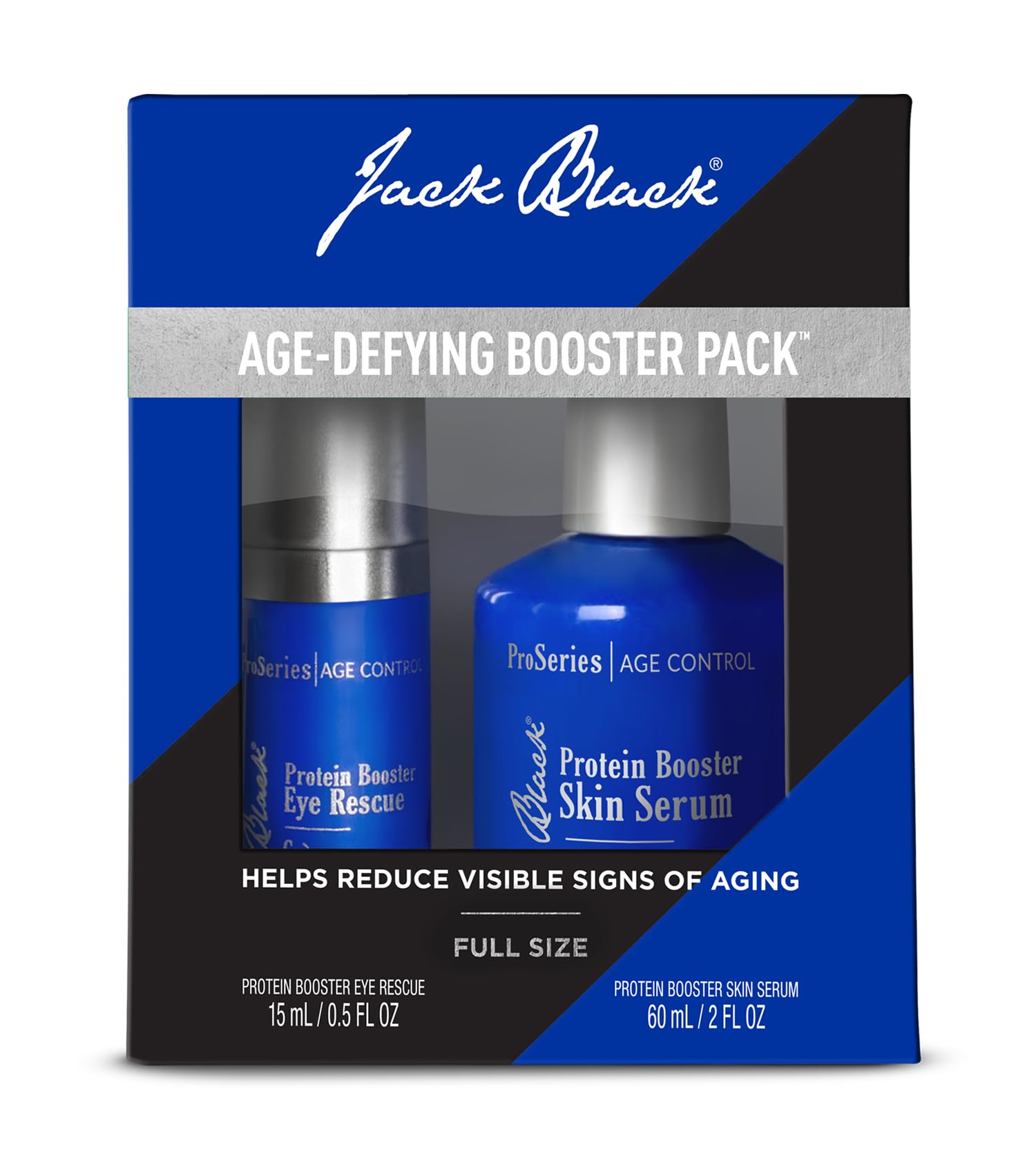 Two-product booster duo highlighting vegan, organic, dermatologist-tested formula