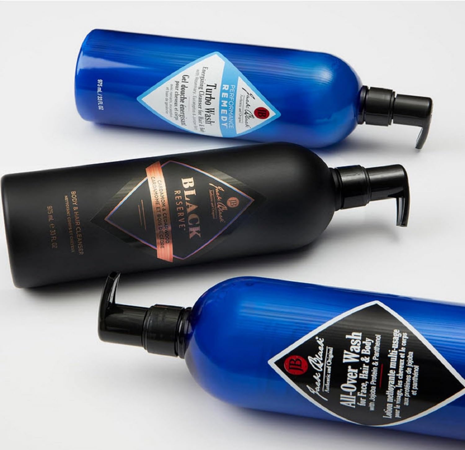 Jack Black All-Over Wash panthenol close-up suggesting lightweight moisturization