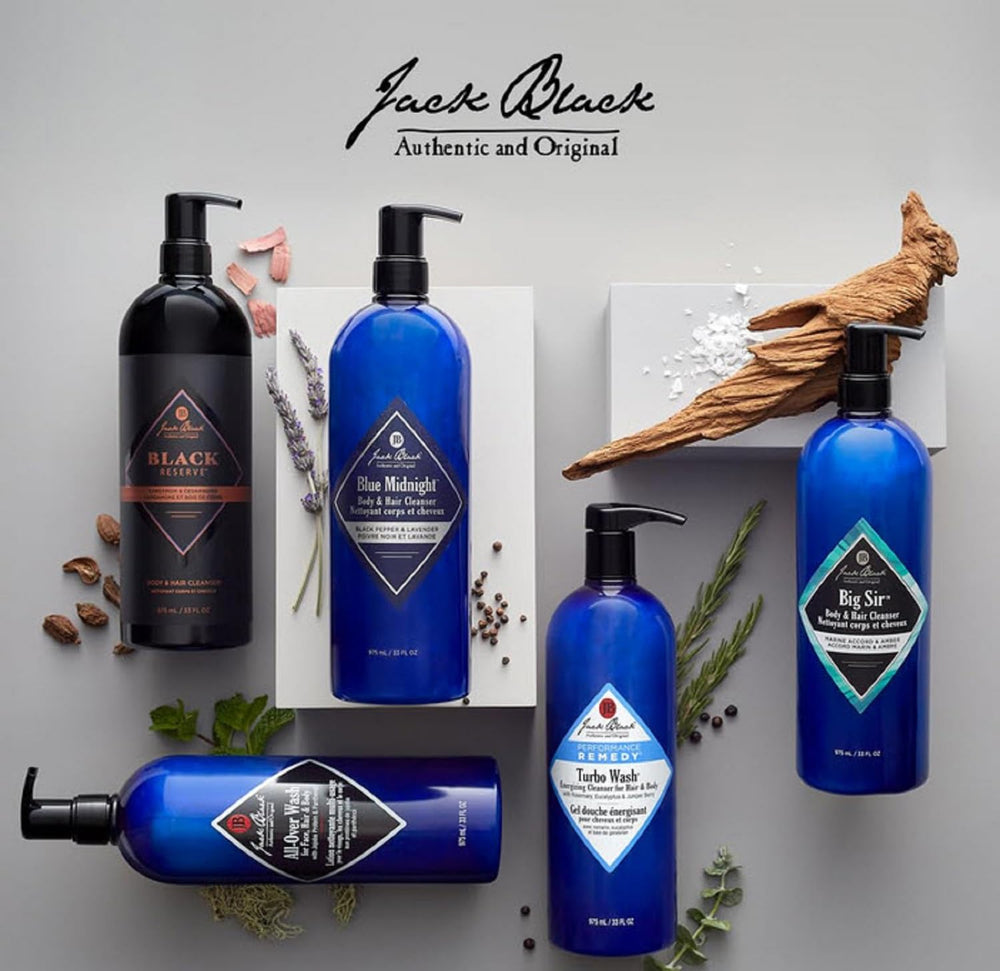 Jack Black All-Over Wash shea butter highlight illustrating deep hydration for dry skin