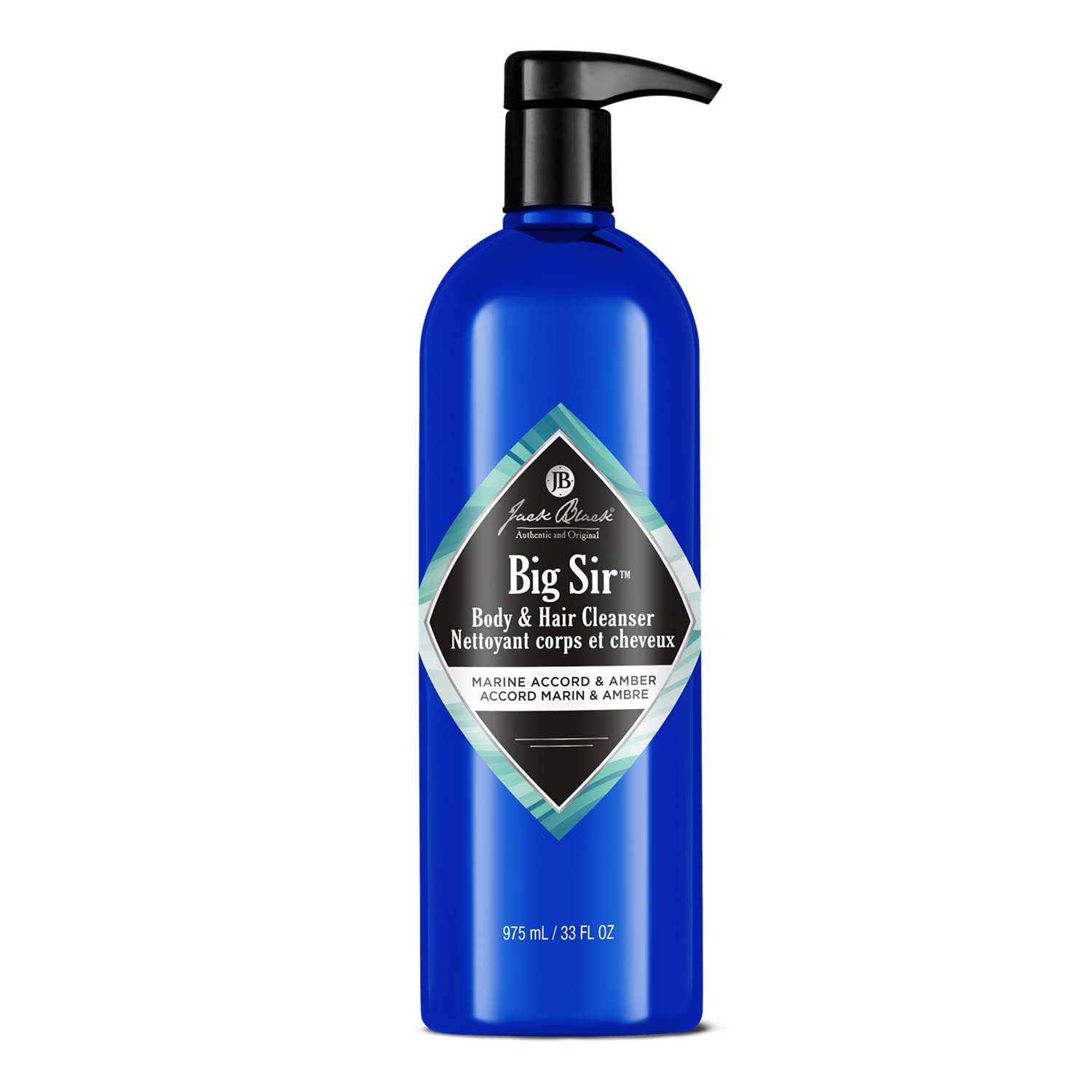 Jack Black Big Sir bottle front for dual-use cleanser for body and hair