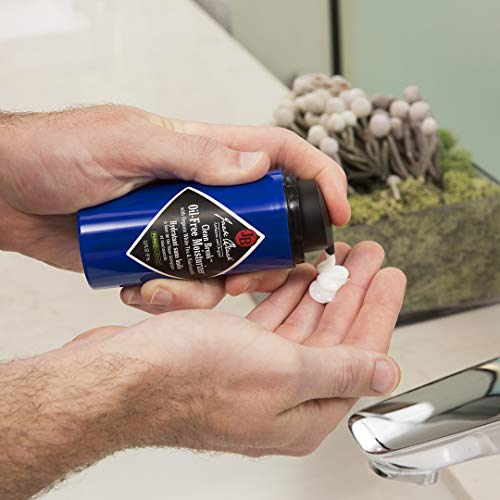 Jack Black Clean Break being applied to the face for refreshed, matte look.