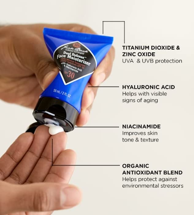 Jack Black Dual Defense fortified with cranberry, rosemary, and green tea antioxidants.