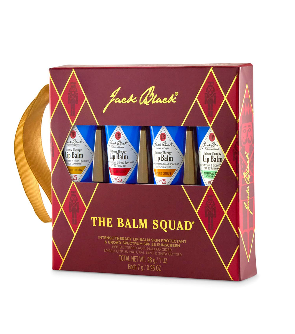 Jack Black Intense Therapy Lip Balm Spiced Citrus flavor, travel-friendly.