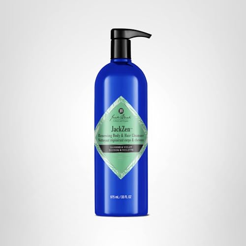 Jack Black JackZen Renewing Body Cleanser bathroom shelf scene supports daily grooming routine