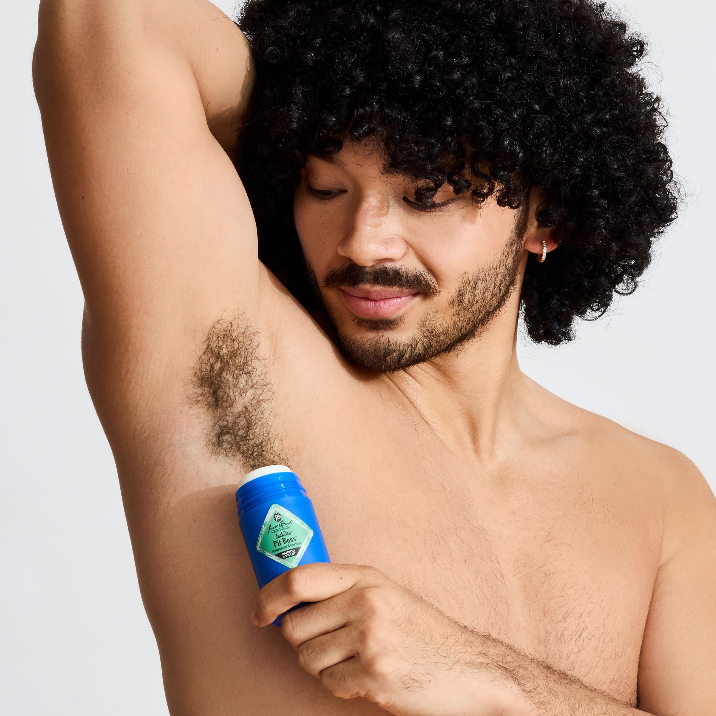 Jack Black JackZen underarm care visual emphasizing gentle formula for sensitive skin